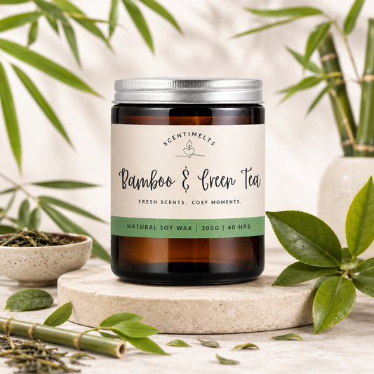 Bamboo & Green Tea Scented Candle