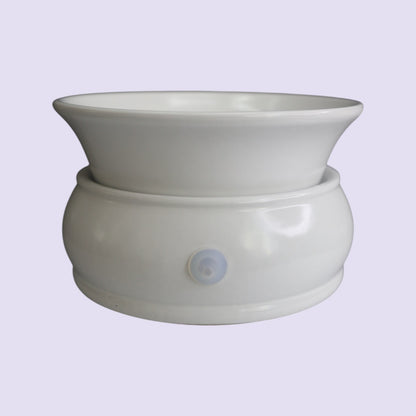 Minimalist White Electric Warmer