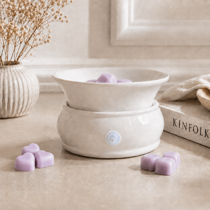 Minimalist White Electric Warmer